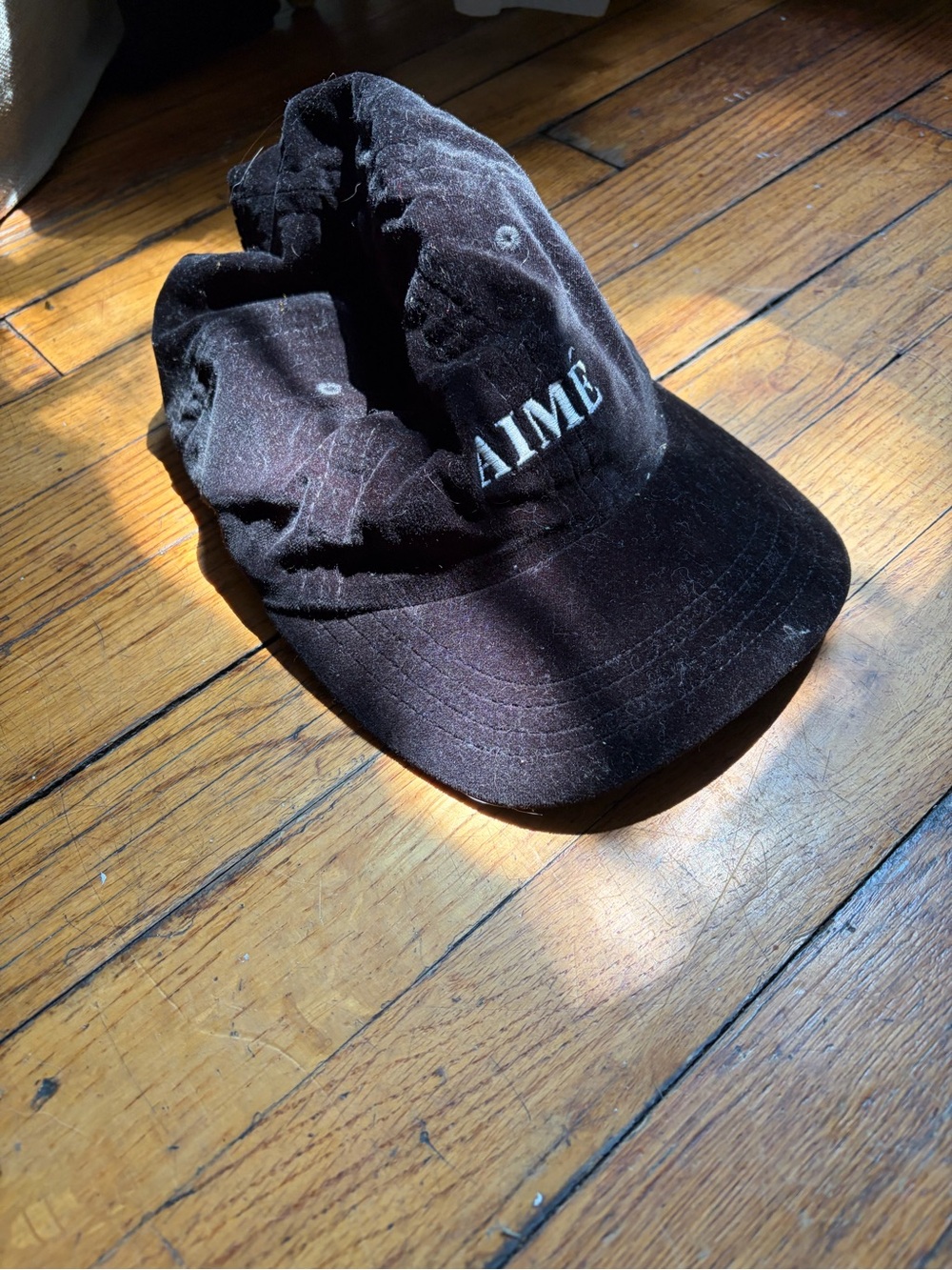 Aime Leon Dore Black Velvet Dad Cap